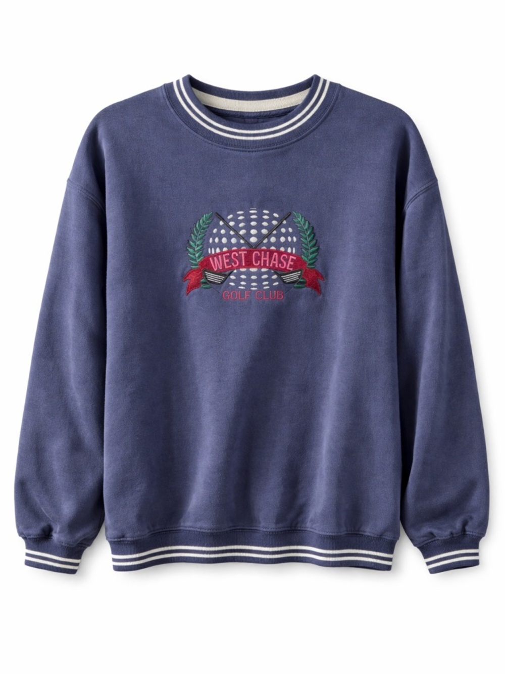 Vintage West Chase Blue Crewneck Sweater - Men's